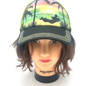 Disney Parks Mickey Mouse relaxing baseball trucker hat